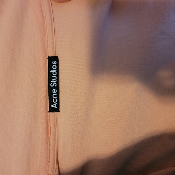 Acne Studios Peach Cotton T Shirt - Picture 3 of 4